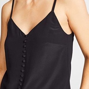 Button down silk cami